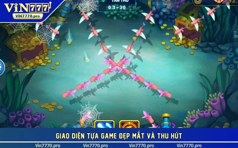 Giao diện tựa game đẹp mắt và thu hút