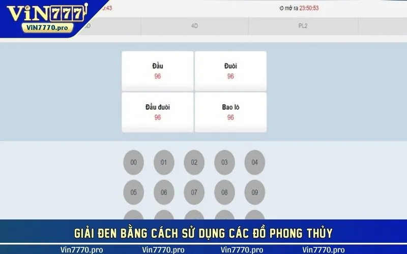 Giải đen bằng cách sử dụng các đồ phong thủy