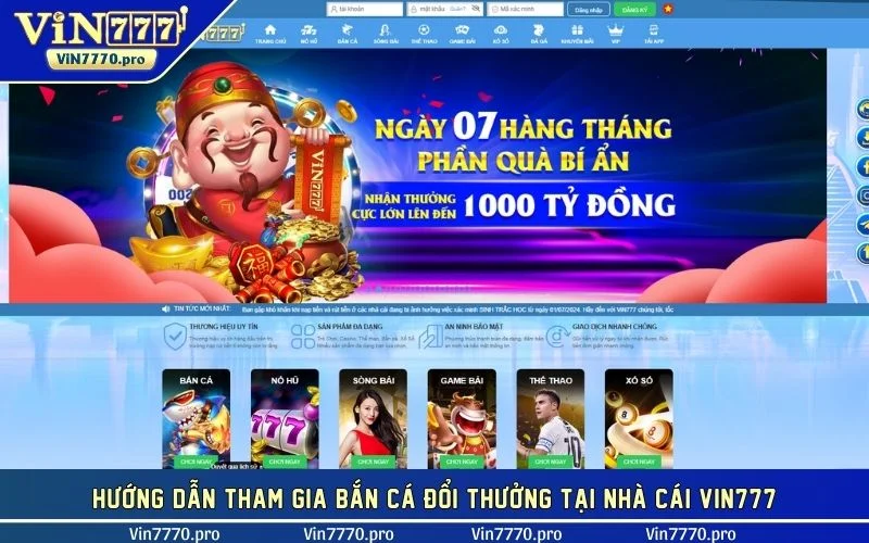 Chi tiết các bước chơi bắn cá đổi thưởng tại nhà cái 