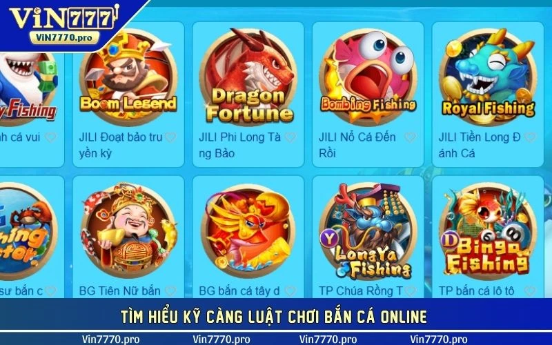 Tìm hiểu kỹ càng luật chơi bắn cá online