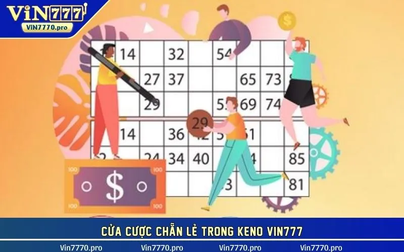 Xuống tiền cược chẵn lẻ Keno