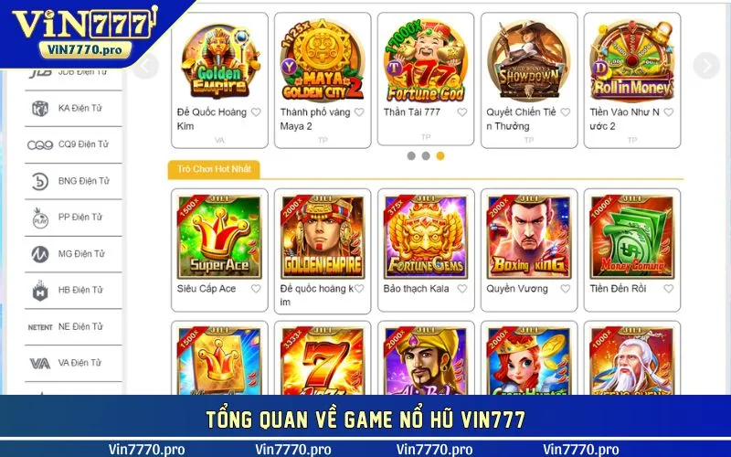 Tổng quan về game nổ hũ là gì?